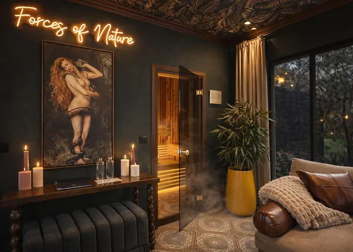 Wellness Tuin - Ultieme Partner Beleving - Amazone Wellness Met Indoor Prive Sauna, Prive Stoom Cabine, Prive Jacuzzi - Gratis Fles Prosecco & Leuke Partner Connect Box ! Holiday home