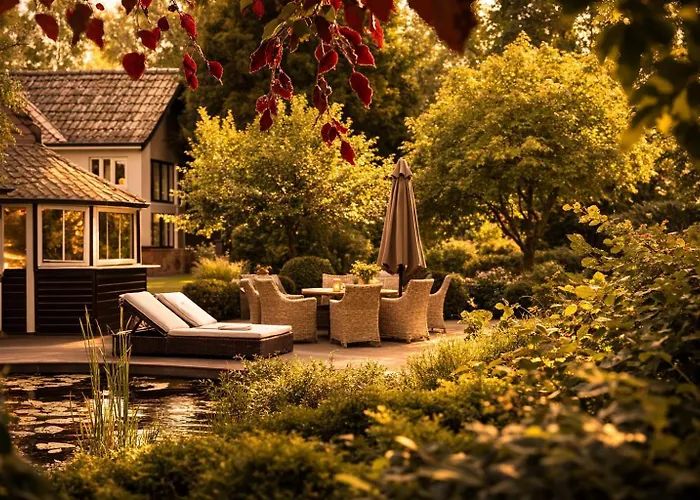 Wellness Tuin - Ultieme Partner Beleving - Amazone Wellness Met Indoor Prive Sauna, Prive Stoom Cabine, Prive Jacuzzi - Gratis Fles Prosecco & Leuke Partner Connect Box ! *